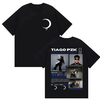 2026 Spring_Summer Rap Artist Tiago PZK Album T-Shirt Men's Women Fashion Hip-Hop Retro Cotton Casual Shirt Hip Hop Streetwear Oversized Tshirt