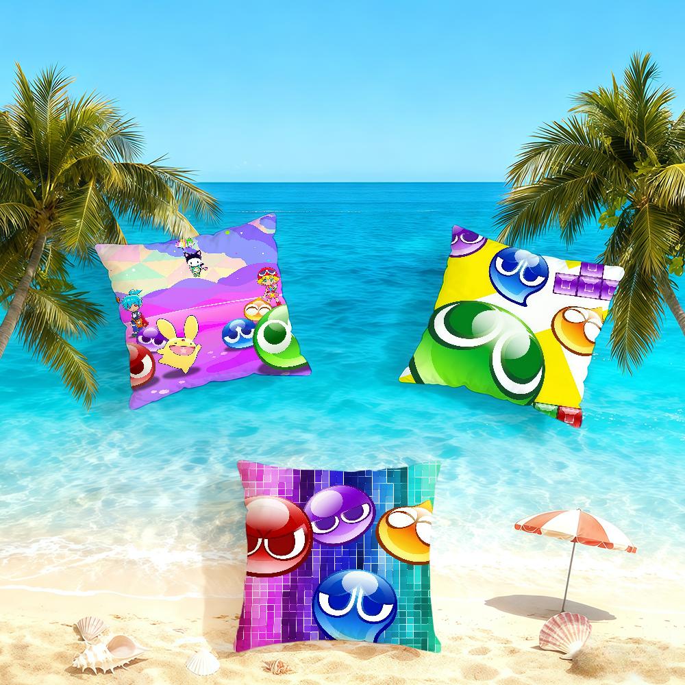 P-P-Puyo Игра P-P-Puyo Наволочка для подушки Домашний Офис Удобный Нордическая Простота Хит На молнии Наволочка