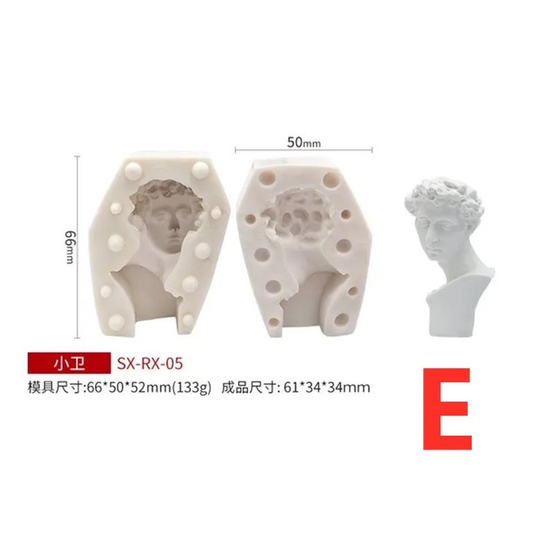 Портрет гипсовая форма ароматизированная свеча форма мыло ручной работы свеча силиконовая форма
