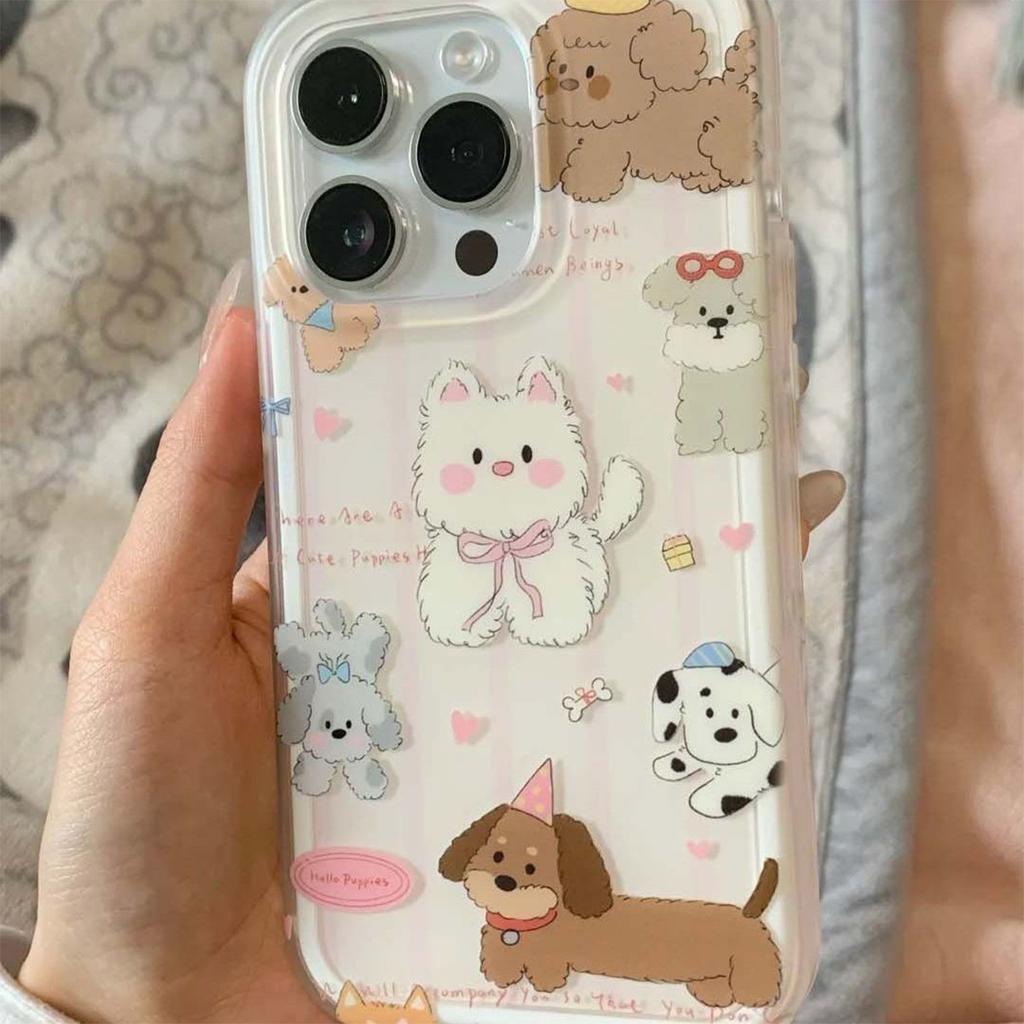 New Imd Mobile Phone Case Bracket Wrinkled Tin Foil Mobile Phone Case Laser Gradient Mobile Phone Case Large Hole Feather Yarn Mobile Phone Case