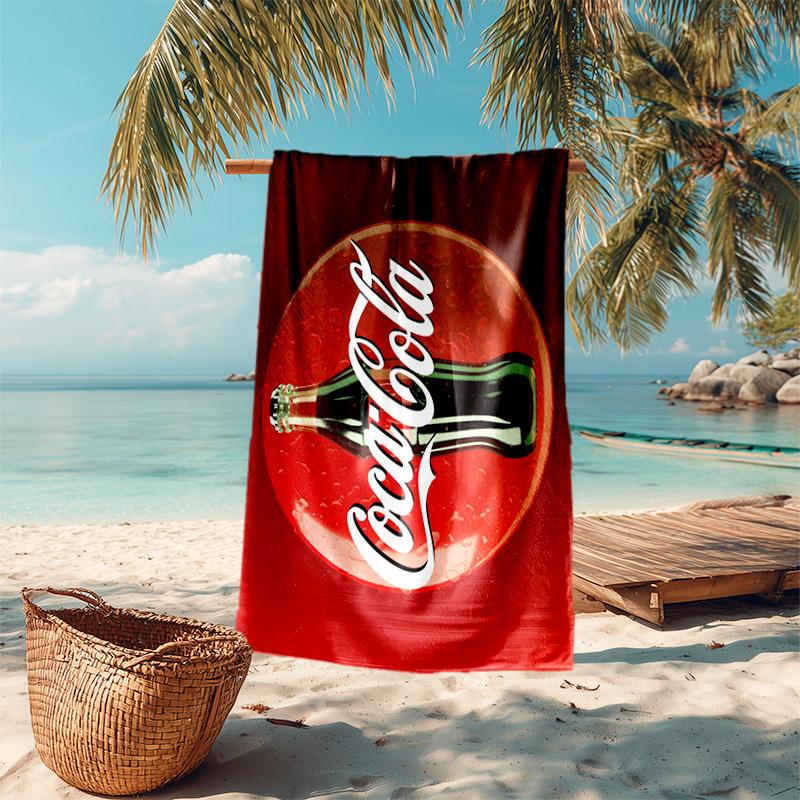 Christmas Gift Halloween Theme Bear Truck Coca Cola beach towel outdoor camping vacation swimming beach towel outdoor absorbent bath towel Y13