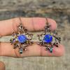 Lapis Lazuli Earring Electroformed Copper Earrings Arizona Turquoise Earring Gemstone Jewelry Handmade Earrings Electroformed Copper Jewelry