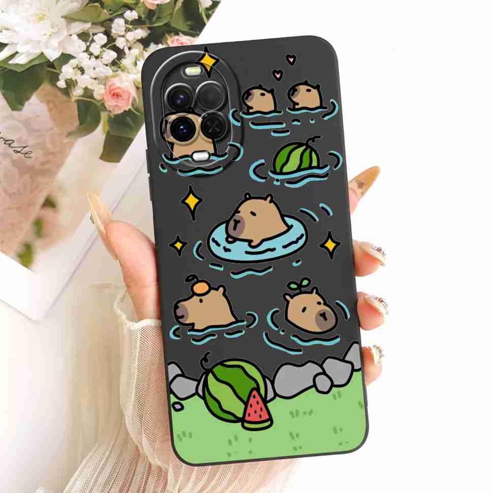 For Huawei nova 15 5G PSN-AL00 Case Cute Panda Rabbit Silicone Full Protcetion Cover For Huawei nova15 Nova 15 6.7" Bumper Shell