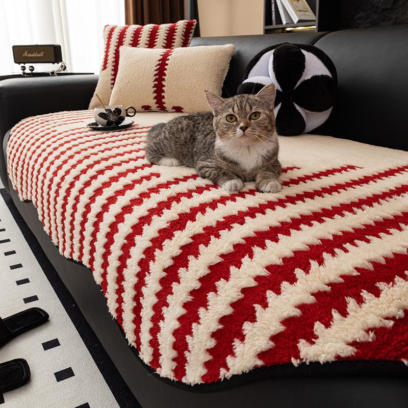 Special-Shaped Sofa Cushion Is Simple And Universal In All Seasons  New Sofa Seat Cushion Non-Slip Straight Row High-End Cover Cloth