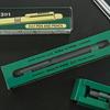 Шариковая ручка Penco Multi-Pen, серебристая латунь, 13 см, 0,5 мм, на масляной основе, произведено в Японии.