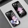 M-Menhera Chan Комикс Чехол для телефона Для iPhone 16 Pro Max 15 Plus 14 Pro 12 11 13 Mini X XR XS Max 8 7 Plus SE Стеклянная крышка