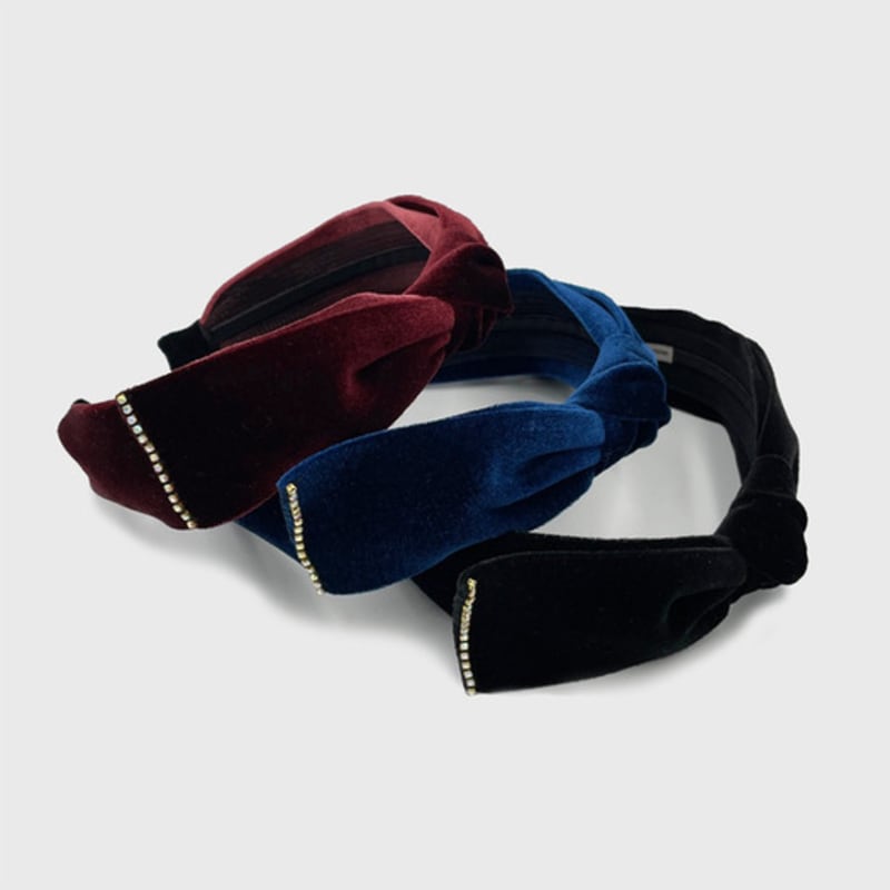 Жан Поль Кларисс Камень Бархатная Лента Повязка для Волос JP-21-019HB