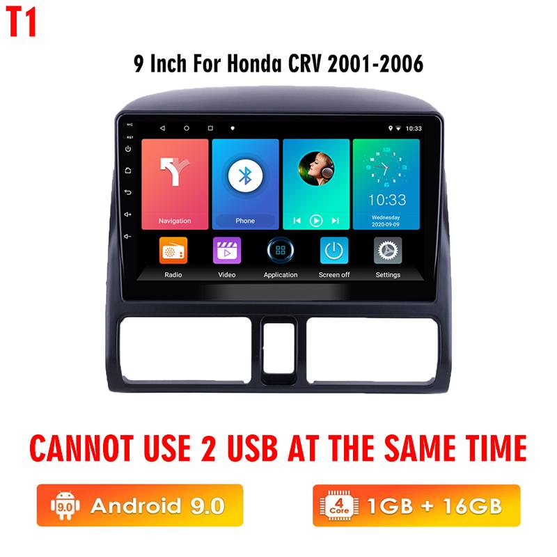icreative Автомобильная стереосистема 2 Din Android для Honda CRV CR-V 2001-2006, автомобильное радио, мультимедийный плеер, навигация, WIFI, FM BT, GPS, автомагнитола, головное устройство