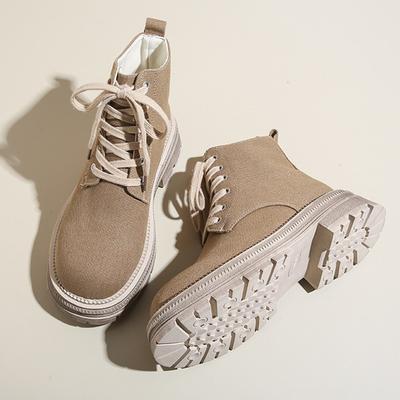 Модная женская обувь 2024 года, высококачественные женские ботинки с перекрестной шнуровкой, модные современные ботинки с круглым носком, женские фирменные однотонные ботинки до середины икры, zapatos