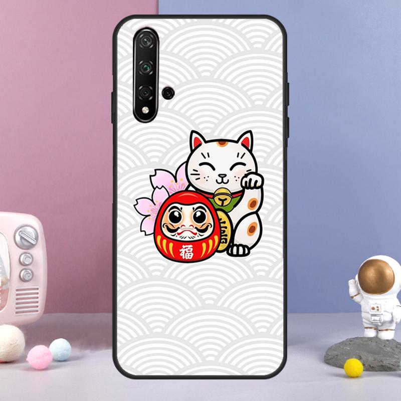 Японский Кот Удачи Для Huawei Nova 7i 8i 11i 12i 12s Y73 Y70 Y90 Y60 Y72 Y61 Y91 9 10 SE P30 Pro P40 Lite Чехол