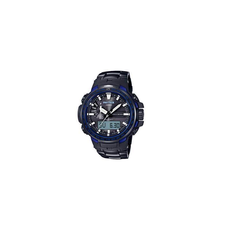 Casio CASIOPRO TREK Series-Disc Dual Display Series Outdoor Mountaineering Solar Wave Waterproof Multi-Function Sports Smart Solar PRW-6100YT-1BPR