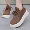 Shoes Women's New Summer Versatile Shoes Comfortable Casual Single Shoes Breathable Lightweight Fashion Flat Shoes Platform Shoes Mesh Shoes