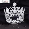 Барочная хрустальная диадема, роскошные свадебные тиары, свадебная корона для женщин, круглая выпускная вечеринка, украшения для торта, корона, ювелирные изделия, головной убор