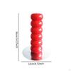 6 Tiers Sugarcoated Haws On Stick Display Stand with 60 Holes 4.7x14inch Red Lollipop for