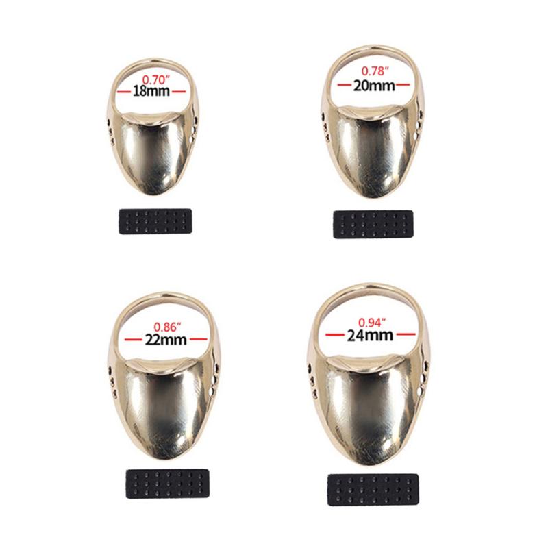 Brass Thumb Finger Guard Buckle Ring Multi-spec Finger Protection Tool Archery Bow Protector Gear