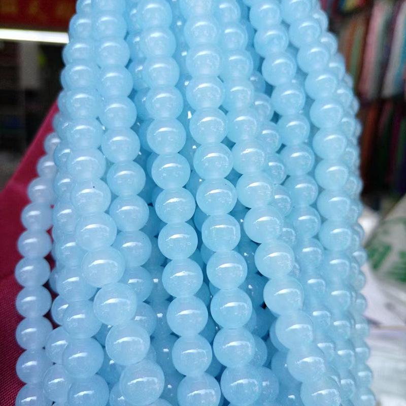 DIY цветные хрустальные стеклянные имитационные нефритовые бусины для аксессуаров ручной работы