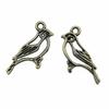 10шт подвески в виде птиц античная бронза цвет цинковый сплав 27х11мм