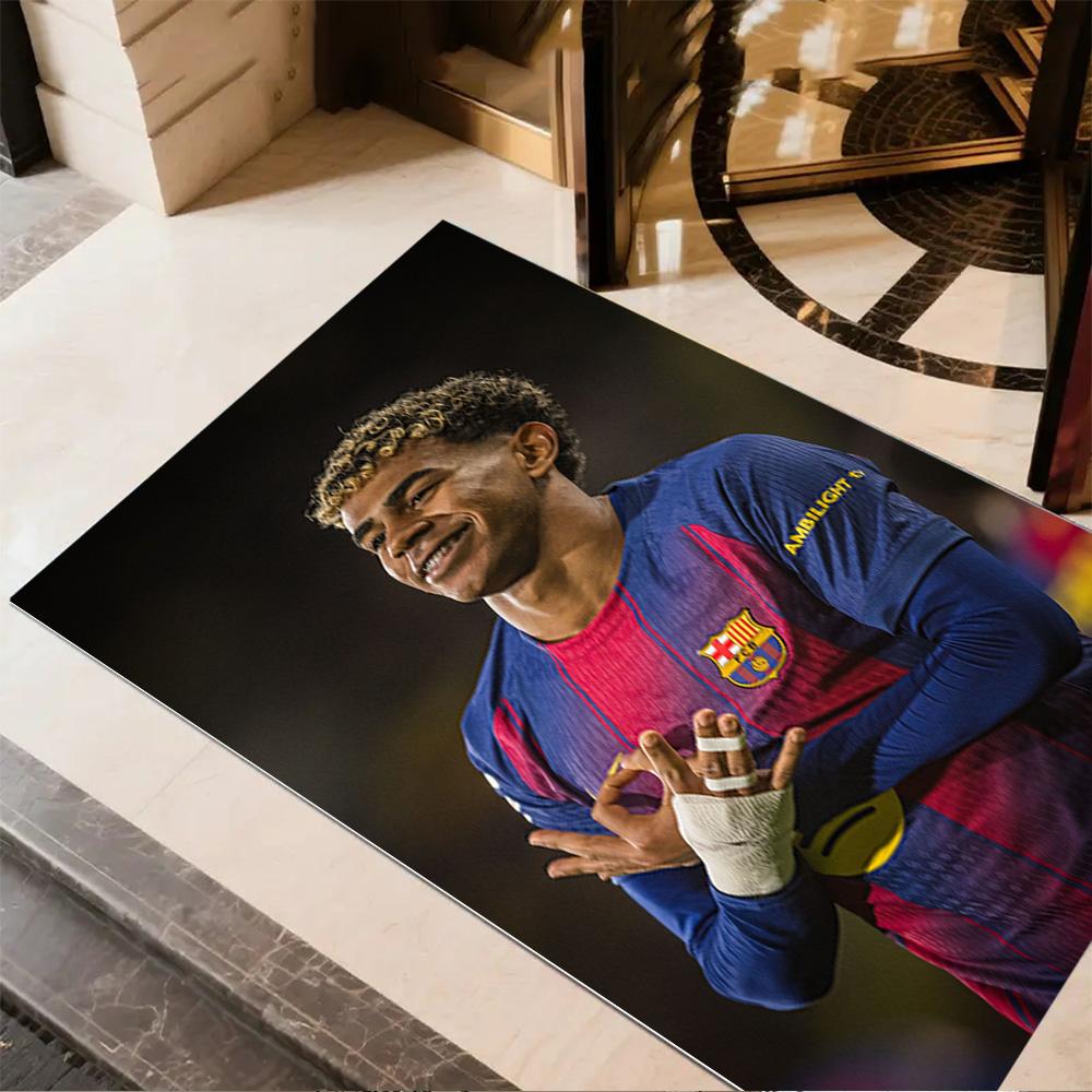 Lamine Yamal's World Cup Champion Celebration Carpet Perfect for Kitchen Study room Foyer Outdoor Anti-slip Rug Decorate Offices Spiritual Gift
