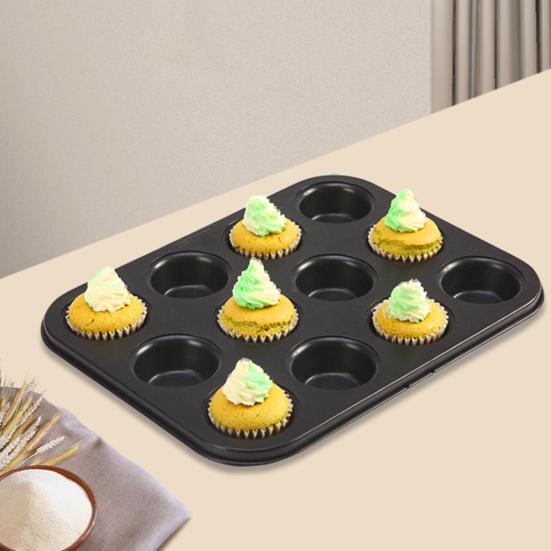 Антипригарная форма для кексов на 12 штук, которую можно мыть в посудомоечной машине, безопасное пищевое покрытие, легкосъемная форма для кексов