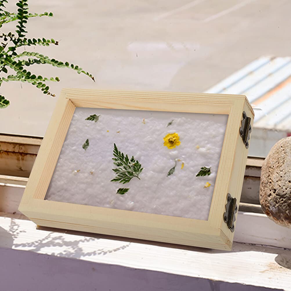 Operitacx Маленькая деревянная рама для шелкографии с сеткой для шелкографии Деревянная и рама 4 штуки Сетка, Экран, Форма,