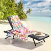 1pc Colorful Zigzag Watercolor Pattern 2D Printed Microfiber Beach Towel, quick dry super absorbent. Great for beach, pool