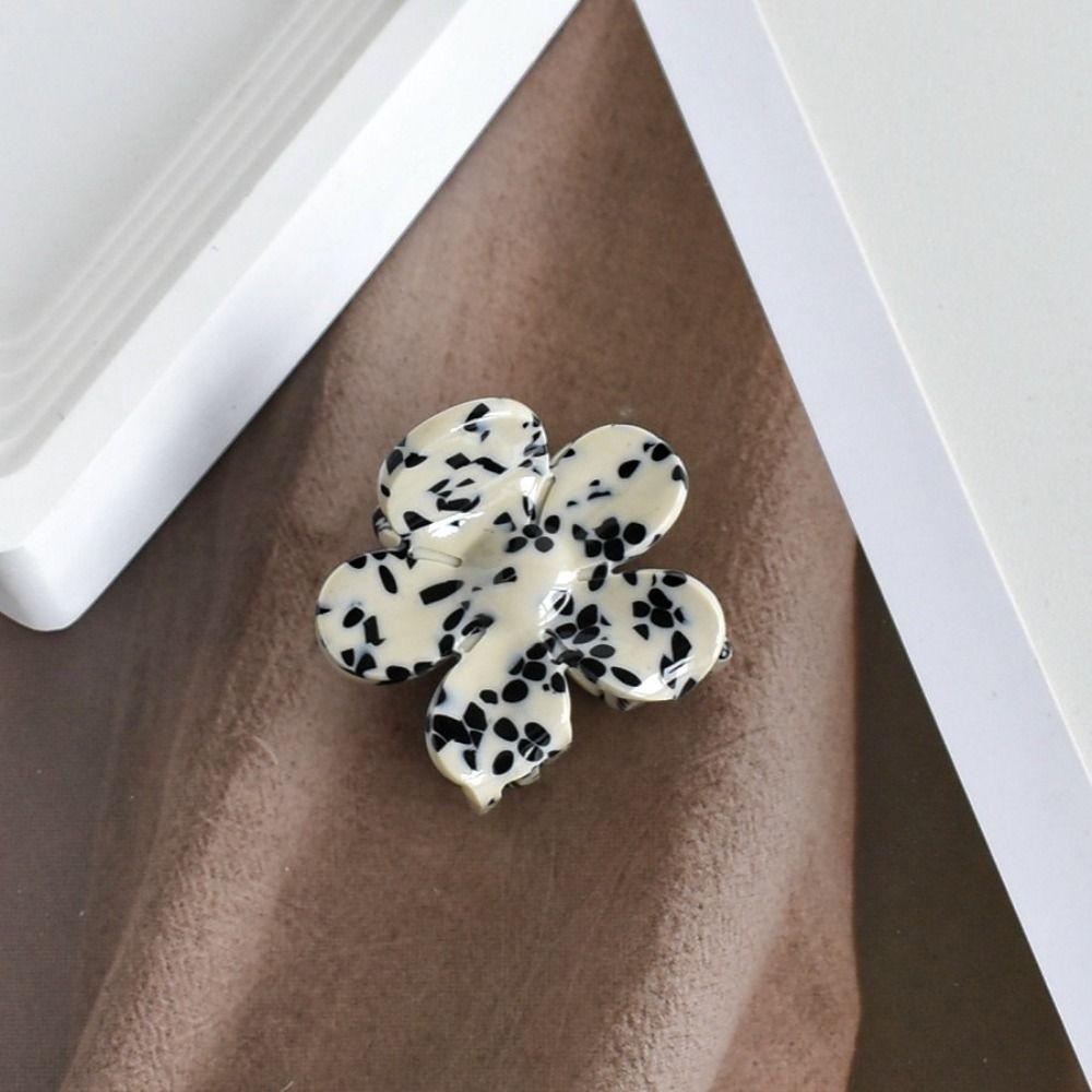 1 Pair Acetic Acid Flower Hair Clip Mini Size Acetic Acid Clip Elegant Half Hair Clip Half Up Hair