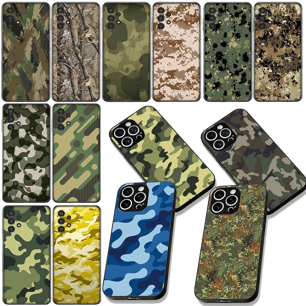 Camo Military Army Camouflage Pattern Phone Case for Apple iPhone 12 13 Mini XS 11 Pro Max 7 8 Plus + XR 8+ X SE 2020 SE3 Cover
