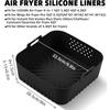 Silicone Air Fryer Liners 22.5cm Non-Stick Basket Reusable for Ninja AF181 AF180 AF141 AF140 Compatible with 5-8QT Air Fryers