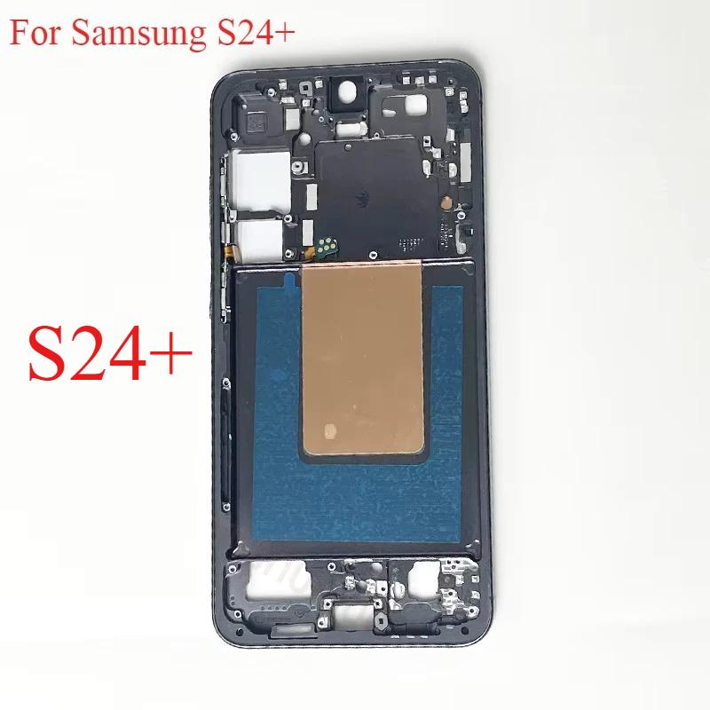 Middle Frame Bezel For Samsung Galaxy S24+ S24 Plus LCD Display Refurbish Replacement Parts