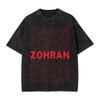 Zohran    Washed TShirt Men  Aesthetic Casual T Shirts Summer O Neck Novelty Tees Printed Oversized Clothes