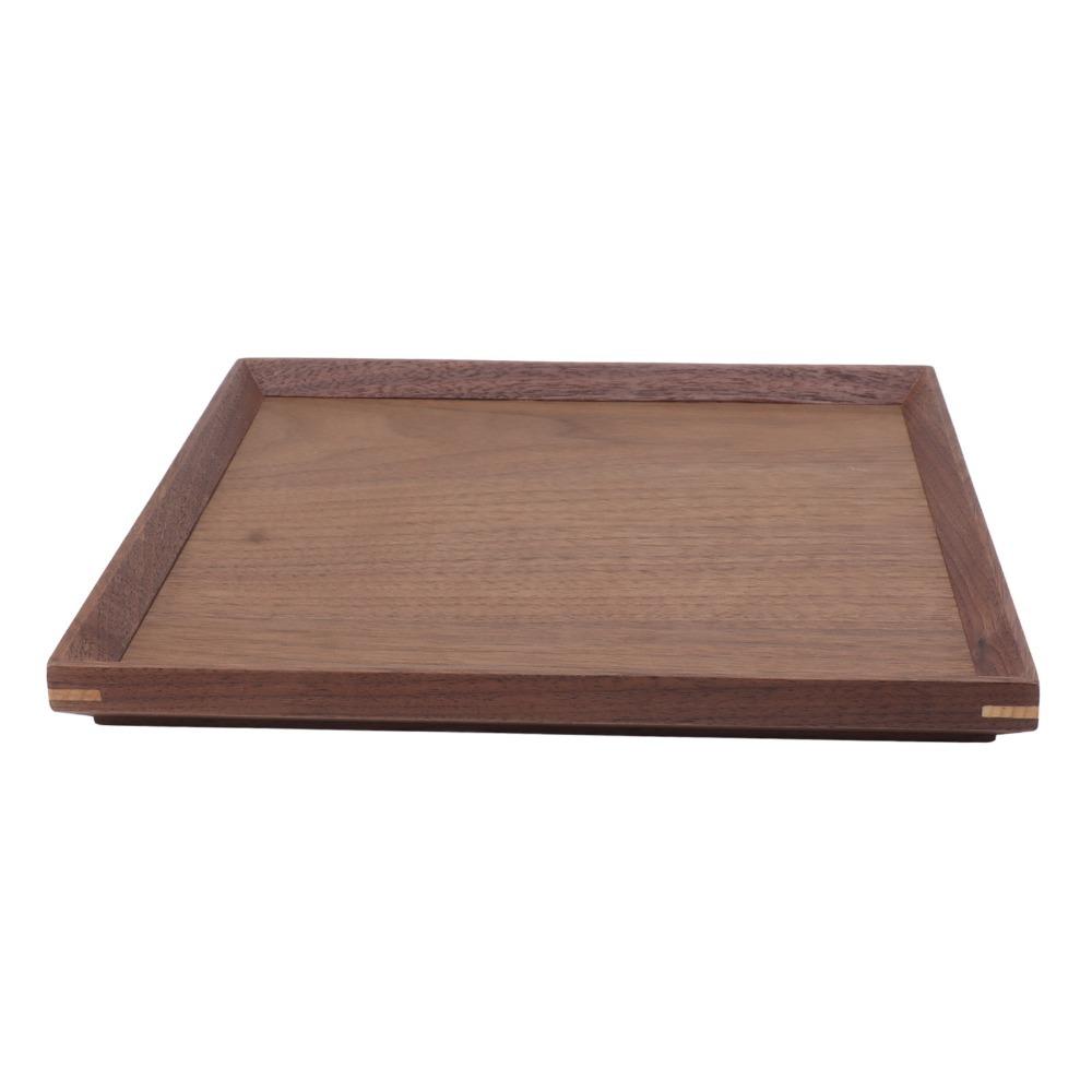 Wooden Serving Tray Black Walnut Wood Wooden Platter Coffee Serving Serving Platter Dining Room