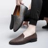 38-48 Летняя мужская деловая обувь Двухслойная коровья кожа Дышащая и удобная Мягкая подошва Универсальная Модная марка Обувь Лефу