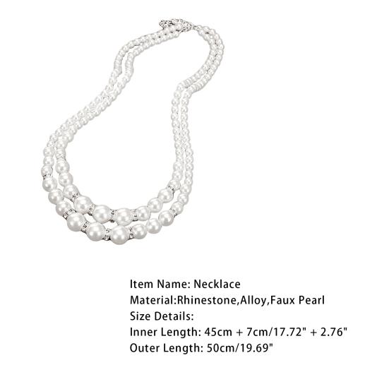 Умные бусины со стразами, двухслойное колье, ювелирное изделие KTJ