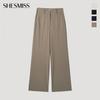 [shs Miss] Базовые полуширокие брюки Swwslp22050