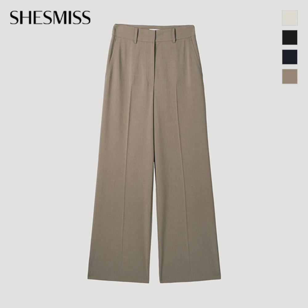 [shs Miss] Базовые полуширокие брюки Swwslp22050