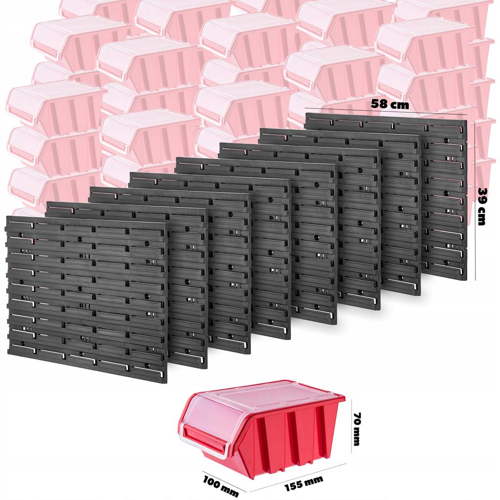 KADAX Tablica Warsztatowa Ścianka 232x78cm 180 el