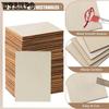 120 шт. 2x3-дюймовых необработанных деревянных прямоугольников - гладкие, прочные вырезы для поделок своими руками, живописи, гравировки и домашнего декора, вырезы из дерева для поделок