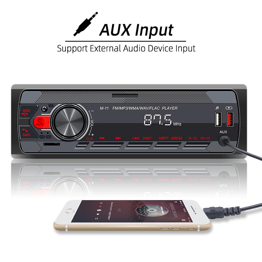 BQCC Автомобильный Радиоприемник 1 Din MP3-плеер Цифровой Bluetooth Автомобильный Стереоплеер FM Радио Стерео Аудио Музыка USB С Управлением На Руле