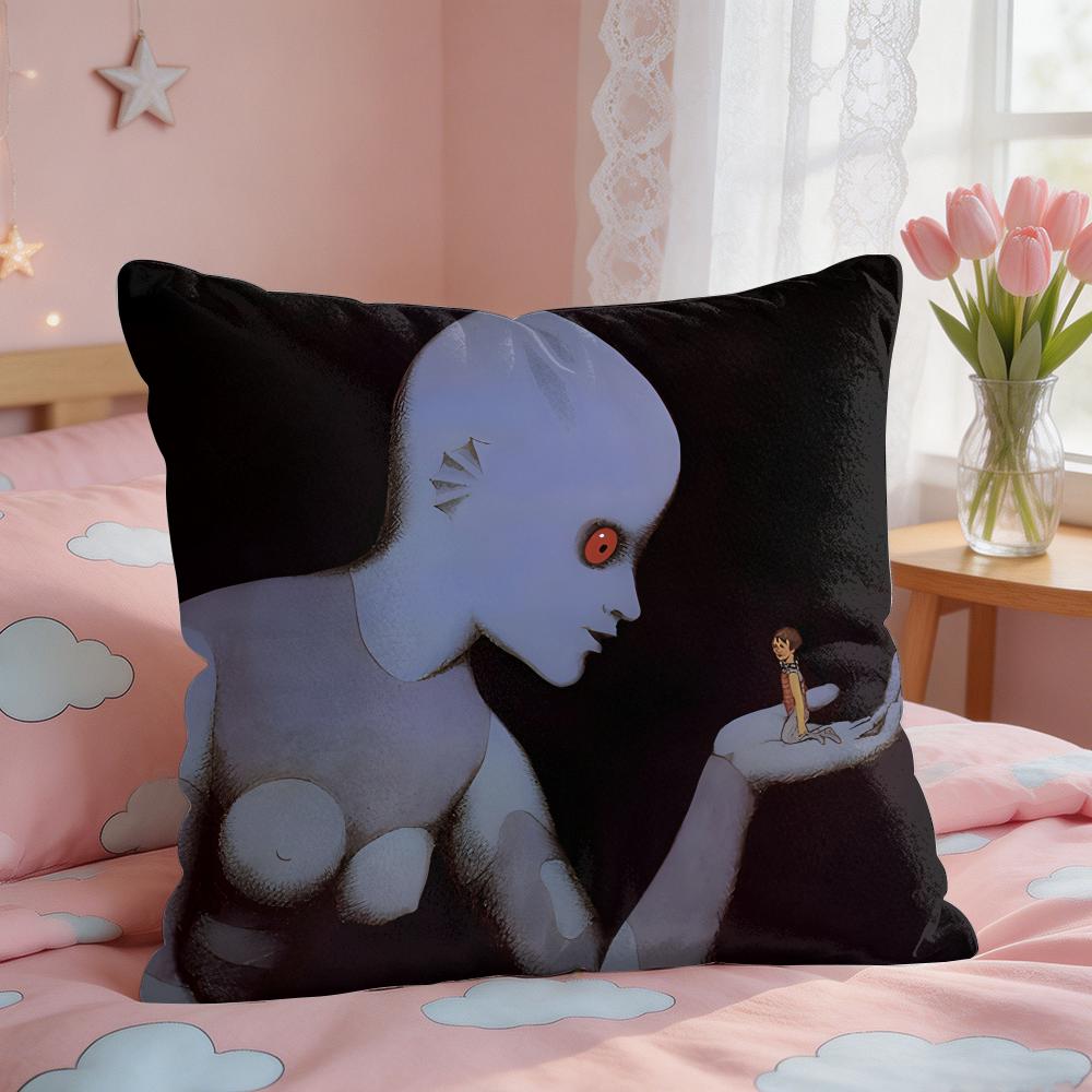Fantastic La Planete Sauvage Cushion Cover Square Short Plush Pillow Case Living Room Sofa Home Decor Funda X