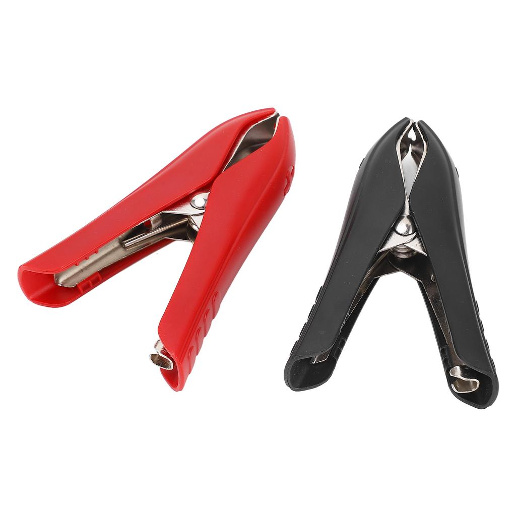 1 Pair Battery Crocodile Clamp Jumper 100A Cables Boost Clamp Welding Clip Red Positive Black Negati