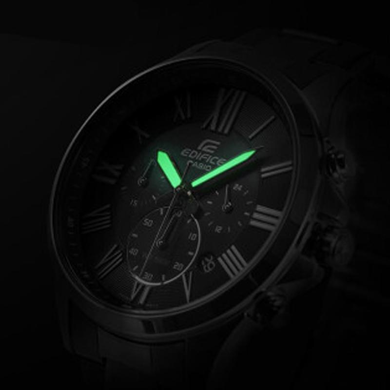 Casio Серия EDIFICE, технология ионно-плазменного покрытия, модные и универсальные, кварцевый механизм, ремешок из нержавеющей стали, японский и корейский EFV-500D-1A