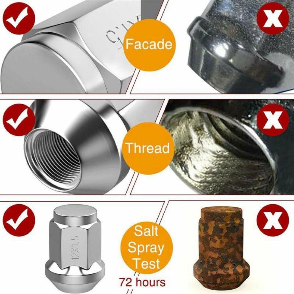 Replacement Car Tire Wheel Wheel Lug Nuts Screw Bolt Bolt Head Cover Seat Steel Racing Bolt