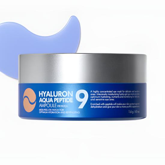 MEDI-PEEL Hyaluron Aqua Peptide 9 Ampoule Eye Patch Korean Skincare 60 Patches x2