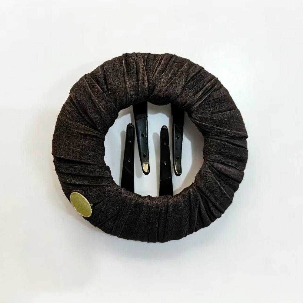 ABS Hair Clip Round Shape Soft Clips Creative Gift Hairpins for Lying Down and Driving