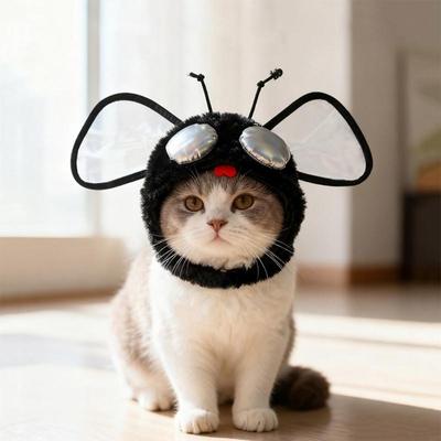 Игривая шляпа-насекомое для кошек и собак, удобный костюм, фотореквизит, шляпа A0KF