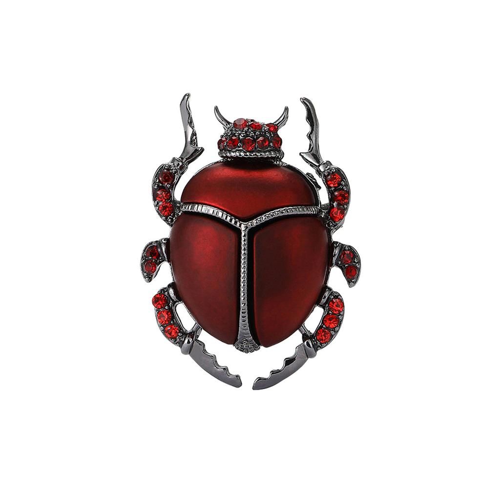 Beetle Brooch Creative Insect Brooch Niche Design Anti-Light Pin Suit Accessories