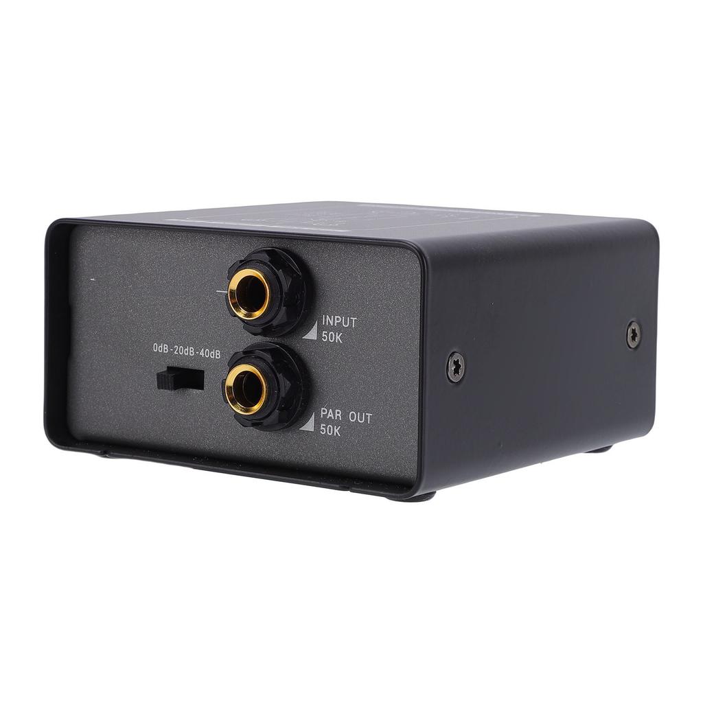 2 Channel Hum Eliminator 3 Level Gain Adjustment Ground Loop Noise Isolator for Conference Mic Sound System Mixer