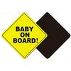 Magnetic Baby In Car Sign Waterproofing Reflective Baby In Car Magnet Warning Sticker for Vehicle