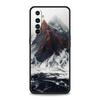 Черный Чехол Горная Вершина Для Realme C67 C63 C55 C53 C35 C25 C21 GT 2 3 5 6 10 11 12 13 Pro Plus 5G Мягкий ТПУ Чехол Для Телефона Fundas