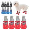 4Pcs Dog Shoes Waterproof Pet Boots for Winter Snow Walking Anti-Slip Pet Paw Protectors for Small Medium Large Dog